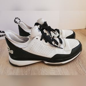 Adidas Dame D Lillard 1 White Black TechFit Dame Basketball Shoes size 16